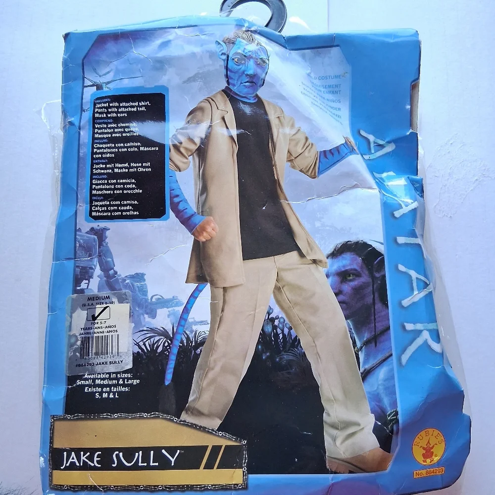 Jake Sully Avatar Costume Kids Size Medium (8-10)